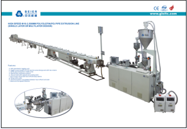 High speed Φ16-2,500mm polyolefin(po) pipe extrusion line